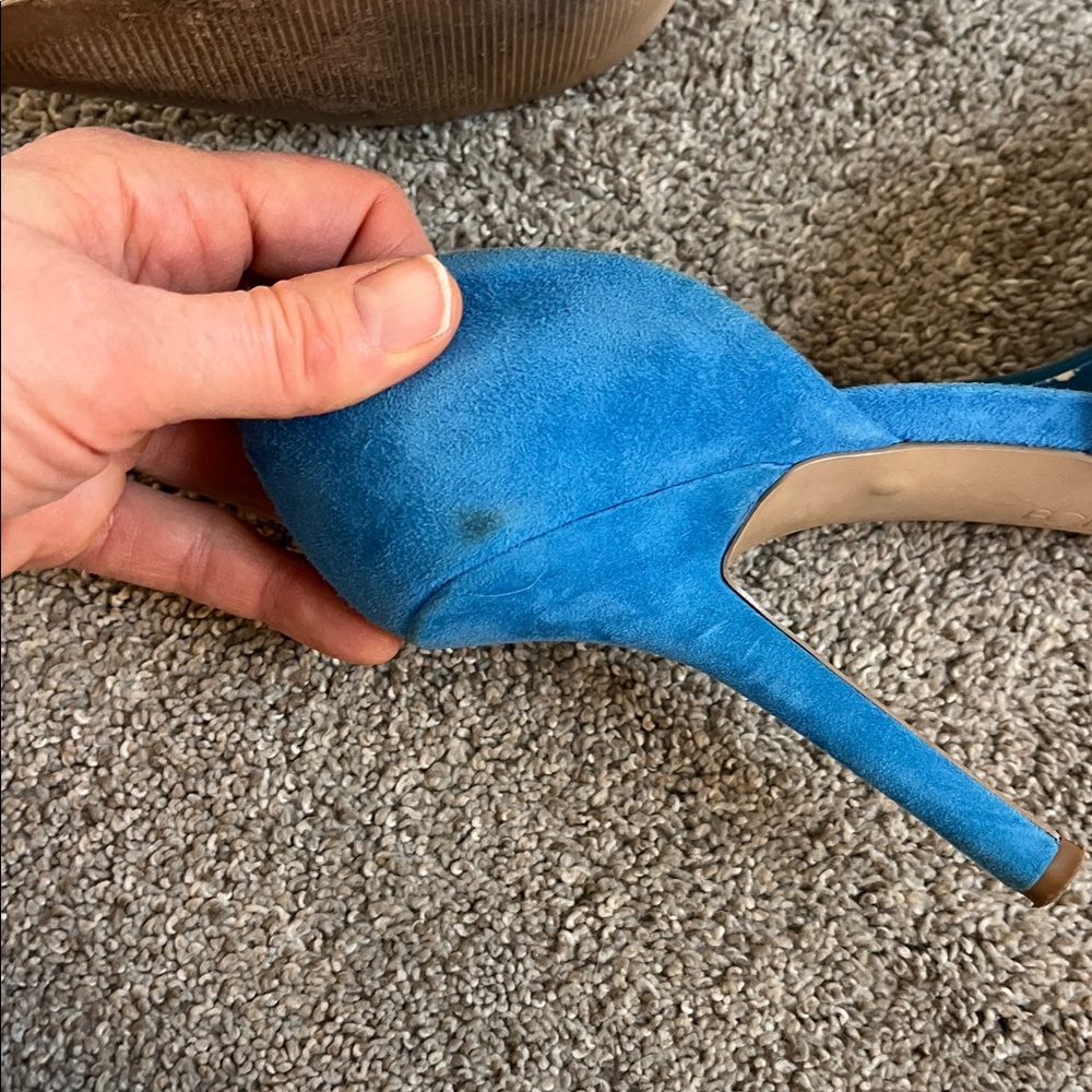 BCBG Paris French Blue Suede pumps LOVE THIS COLOR!!! Sz 9.5 - Picture 7 of 11